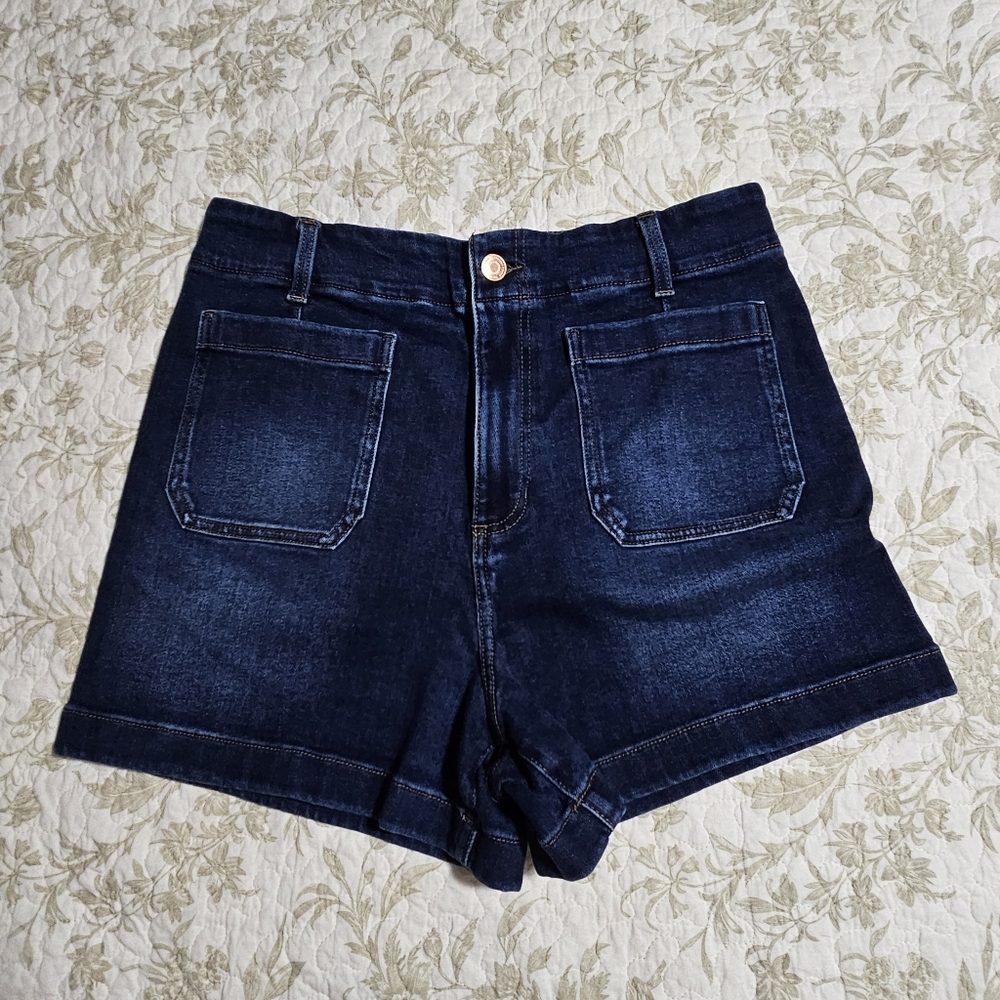 LC Lauren Conrad Dark Blue Jean Shorts